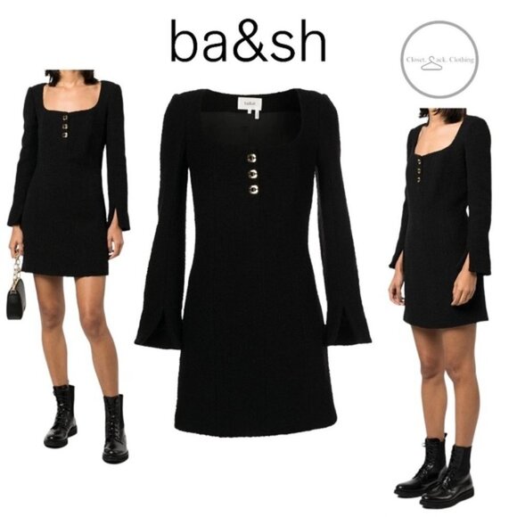 BA&SH Merveille square neck dress Size 2 - Picture 1 of 15